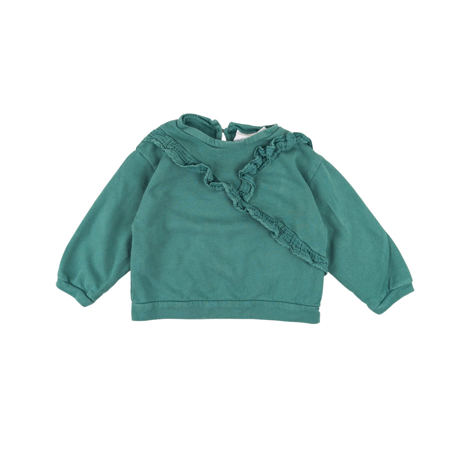 Zara sweatshirt 9-12m (green)