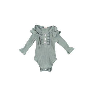 Ribbed long sleeve 6m (sage)