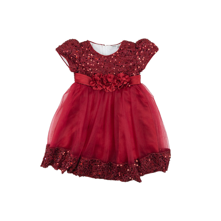 Red sparkly occasion dress 2