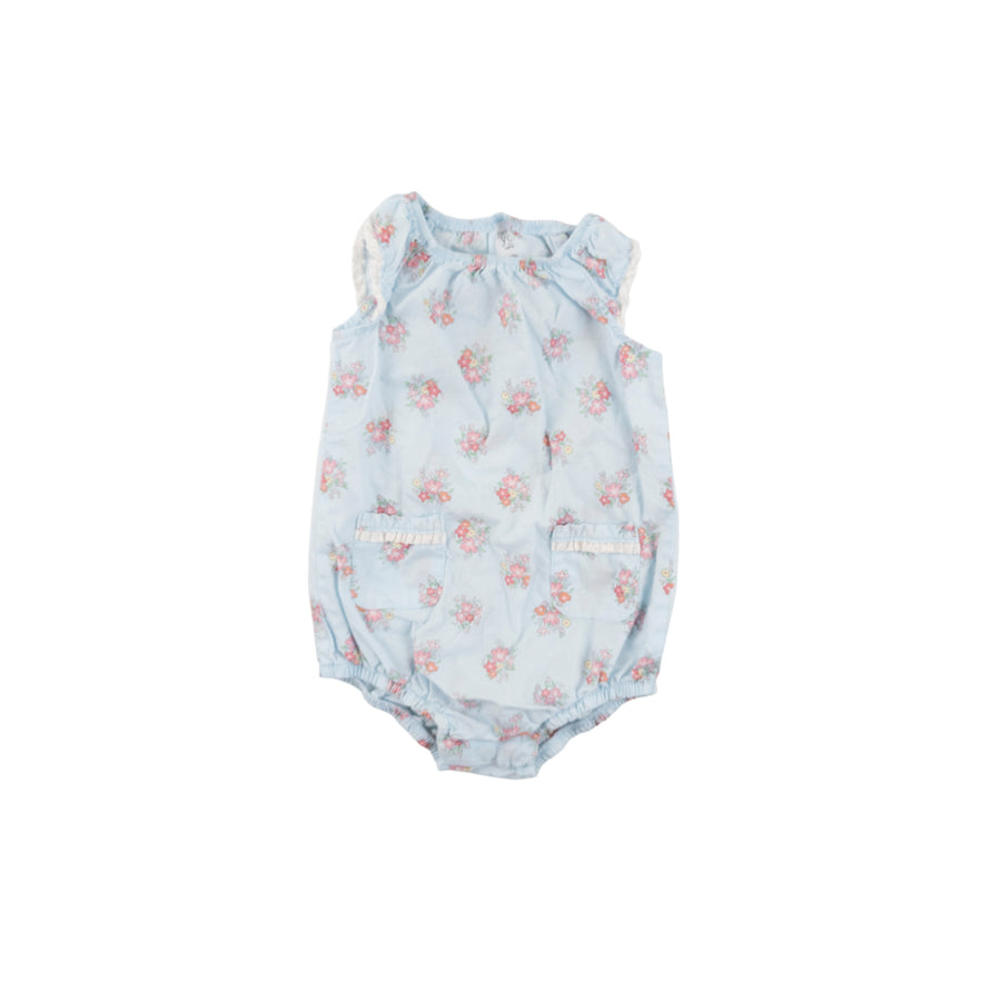 Carter's romper 9m (blue floral)