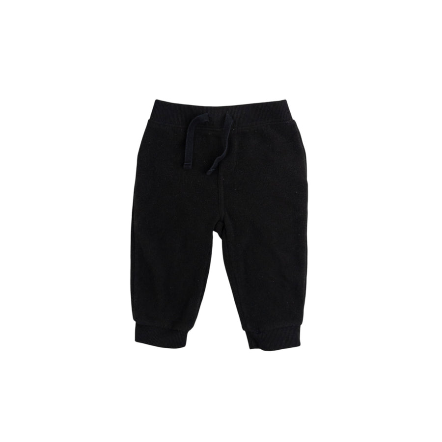 Old Navy fleece joggers 6-12m (black)