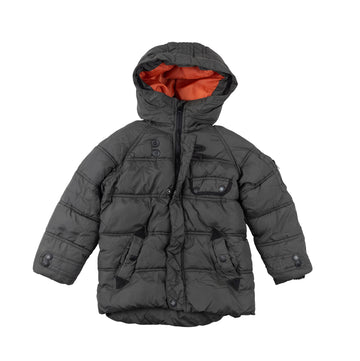 Zara winter jacket 3-4 (grey/orange)