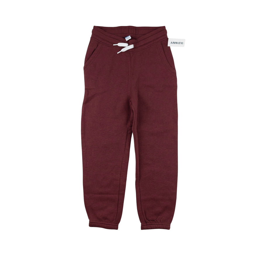 Old Navy joggers 6-7 (dark red)