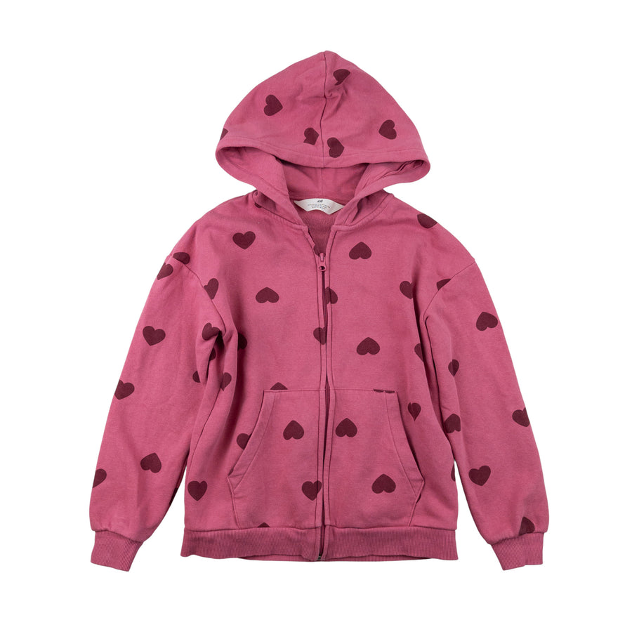 H&M hoodie 8-10 (hearts)