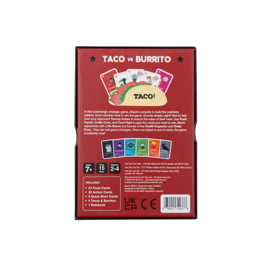 Taco vs Burrito card game
