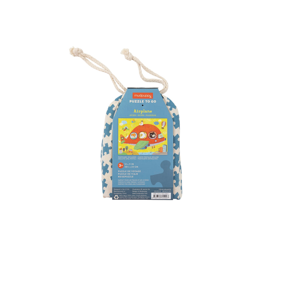 Mudpuppy Airplane puzzle to go