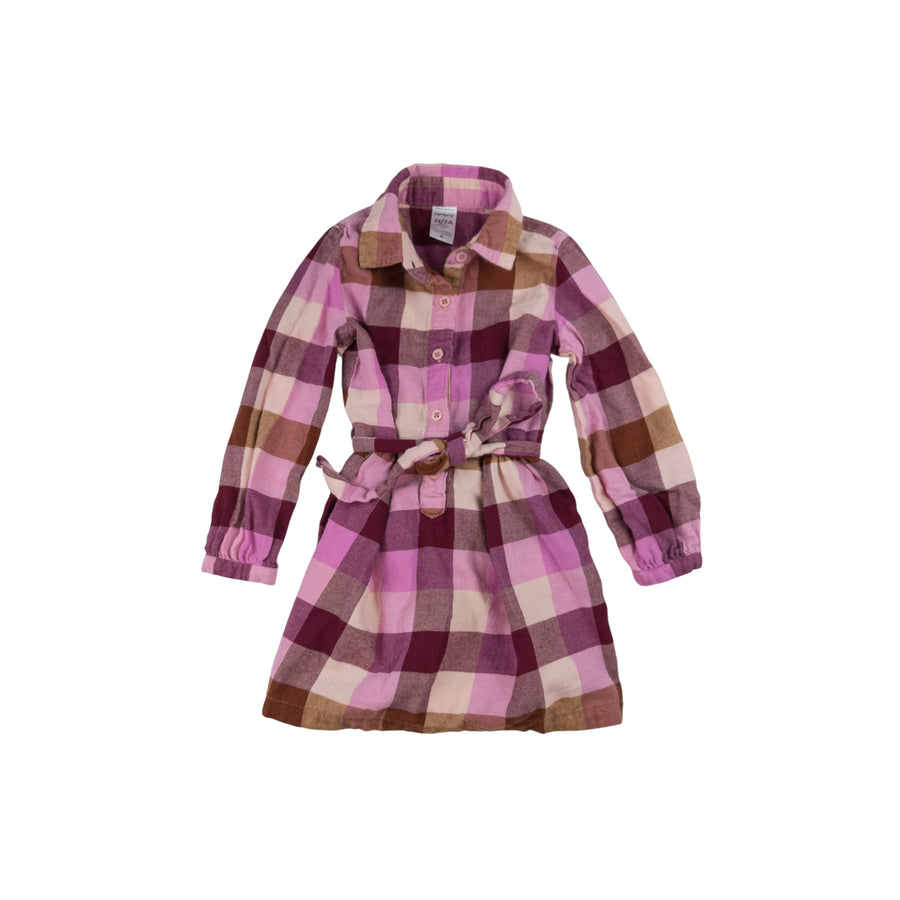 Carter's dress 2 (pink plaid)