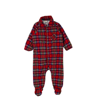 Little Me sleeper 9m (red plaid)
