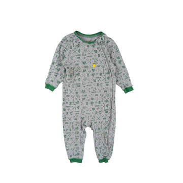 Roots romper  12-18m (green sports)
