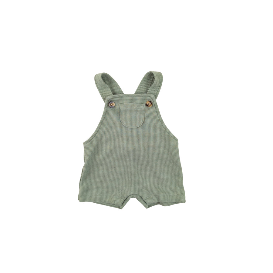 Carter's shortalls nb (sage waffle)