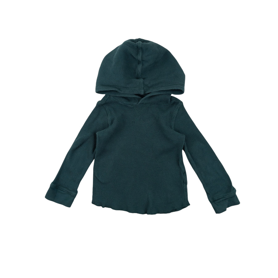 Gap waffle hoodie 3 (forest green)