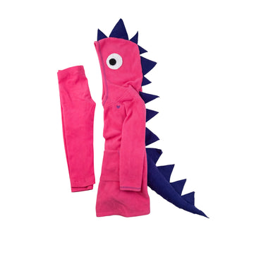 Hand made pink dragon costume 4