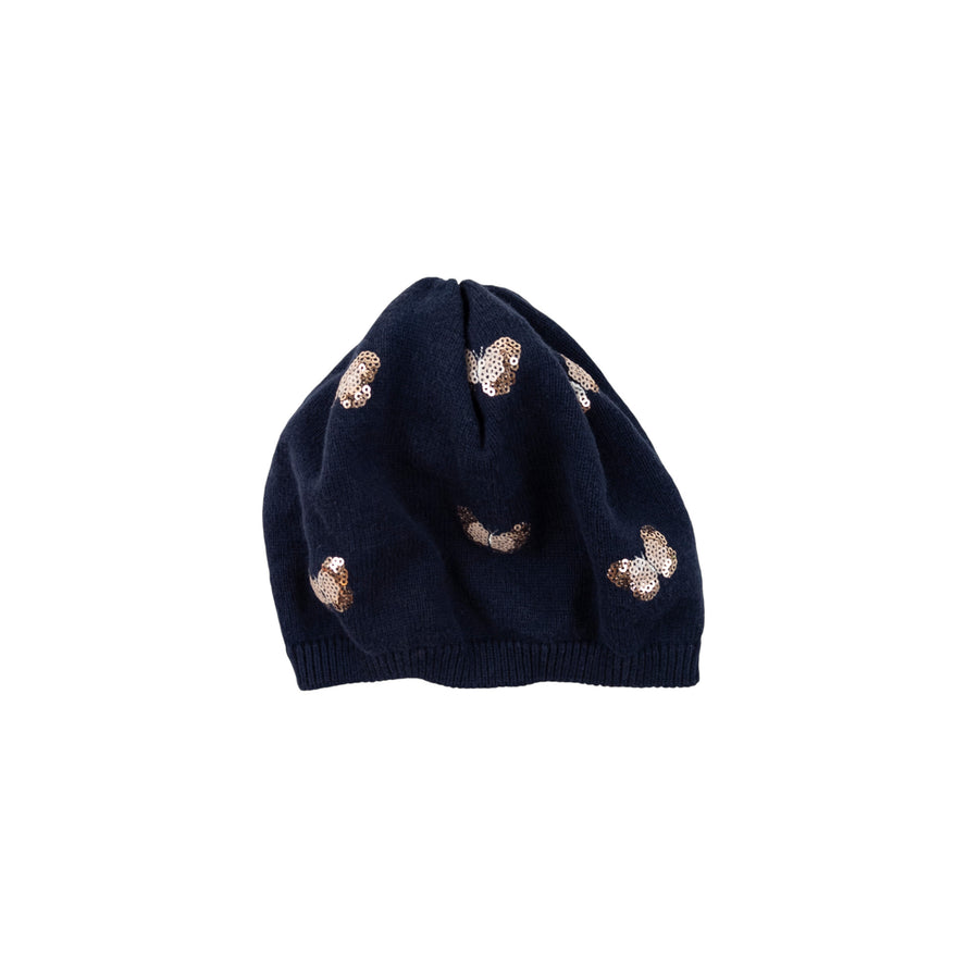 Butterfly hat 12-24m (navy)