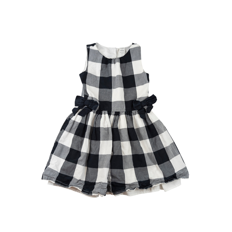 Carter's dress 5 (black/white check)
