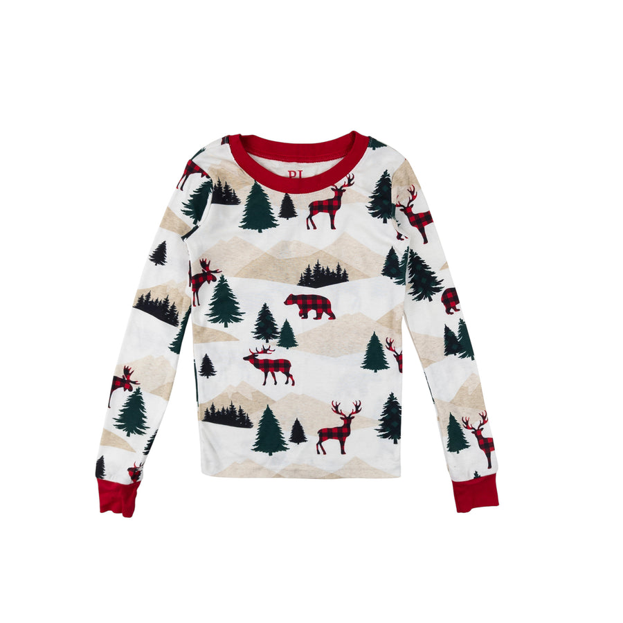 Children's Place pjs 6 (trees/moose)