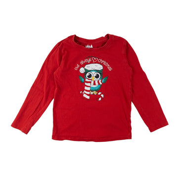 Christmas long sleeve 5-6 (owl)