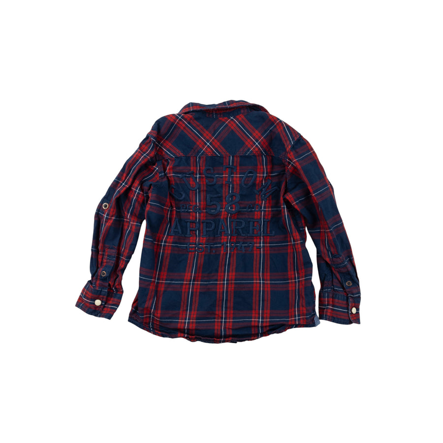 H&M shirt 3-4 (plaid)