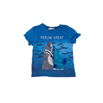 H&M t-shirt 4-6 (shark)