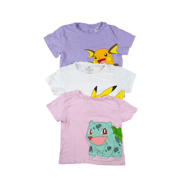 H&M t-shirt 3-4 (set of 3)