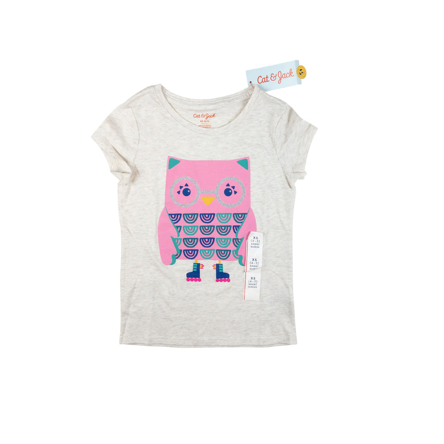 Cat & Jack t-shirt 4-5 (owl)