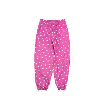 Hatley splash pants 6 (pink hearts)