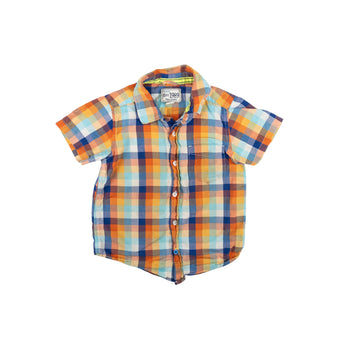 Children's Place short sleeve 3 (plaid)