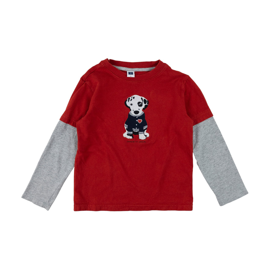 Janie & Jack long sleeve 5 (puppy)