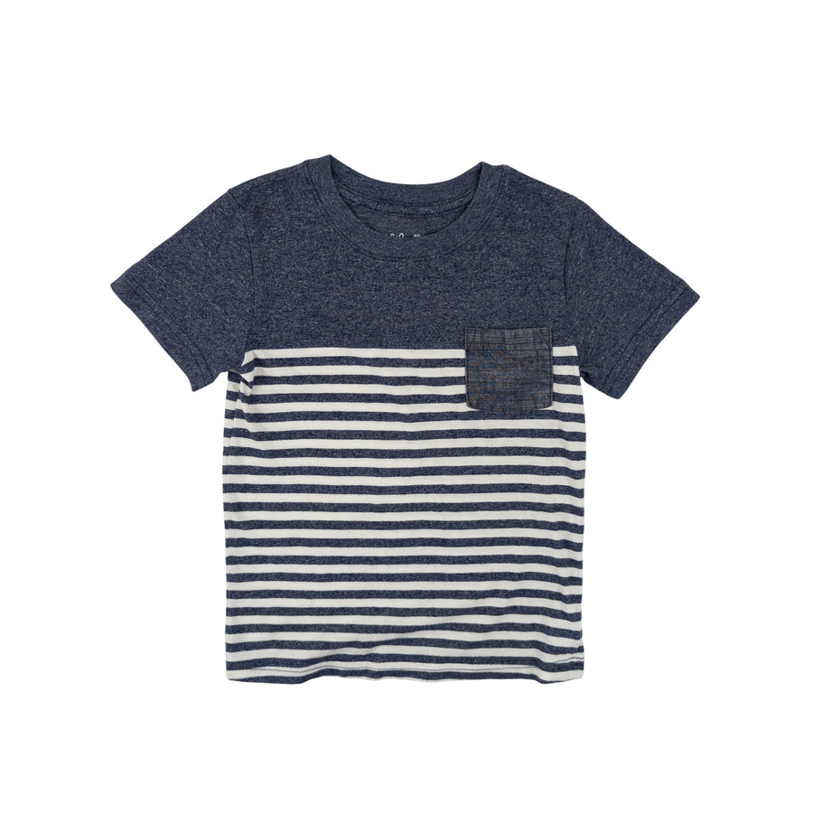 Cat & Jack t-shirt 4 (navy/white pocket)