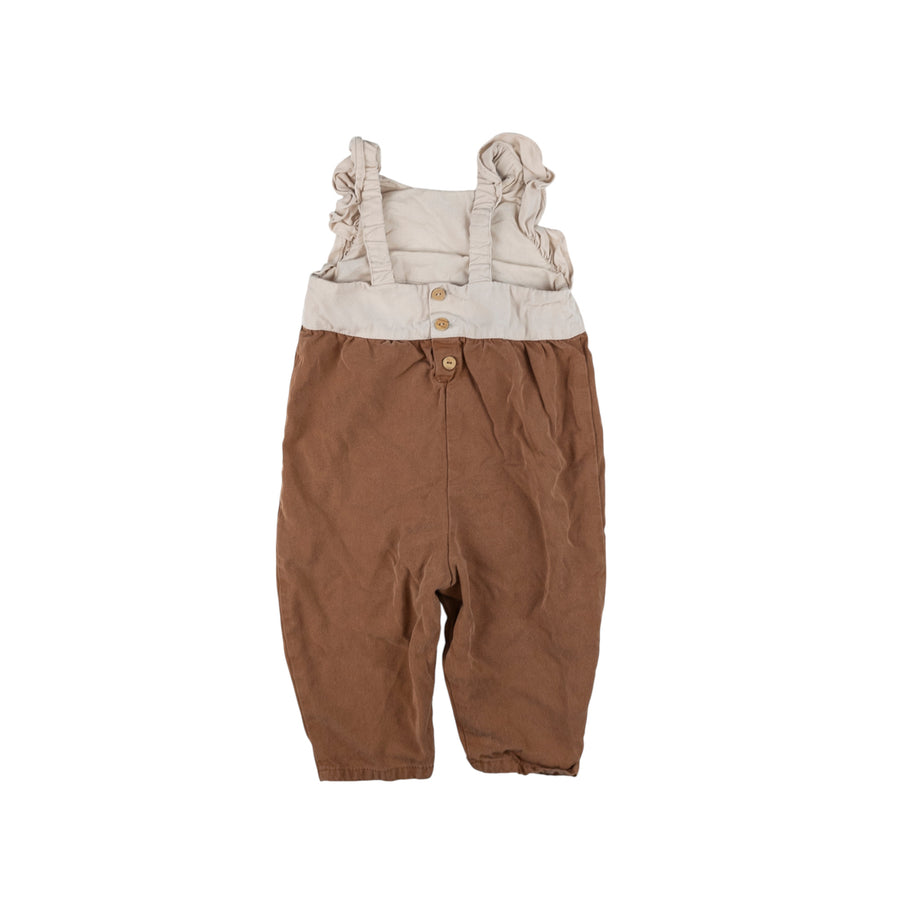 Zara romper 12-18m (brown/cream)