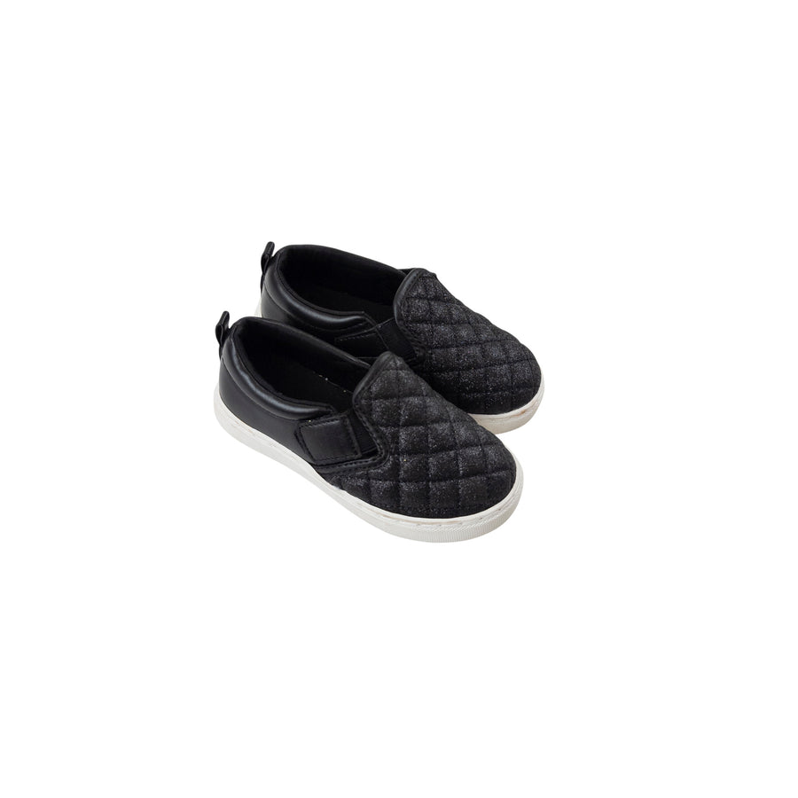 George slip-ons 9 (black sparkle)