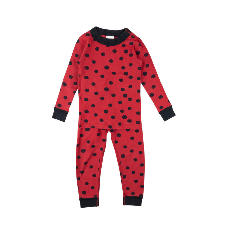 Hanna Andersson pjs 3 (red/black spots)