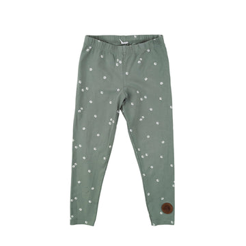 Green floral leggings 3