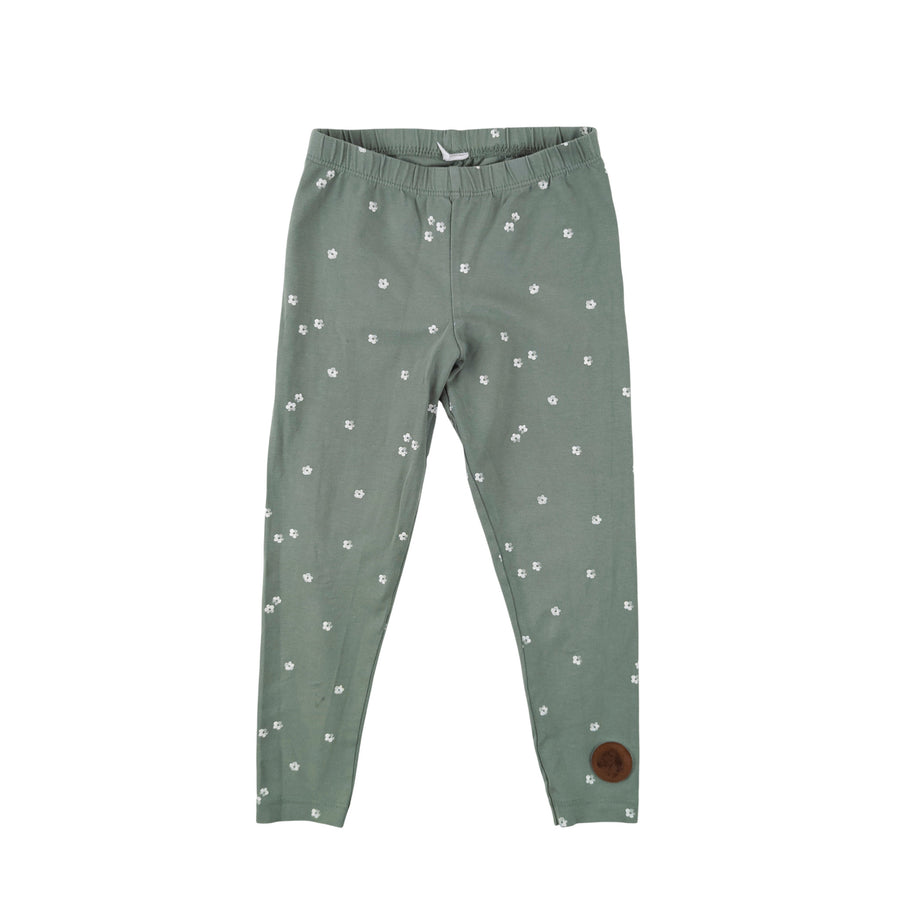 Green floral leggings 3