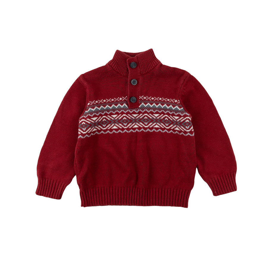 Children's Place sweater 2 (red)