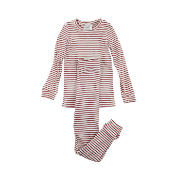 Mebie Baby pjs 6 (red stripe)