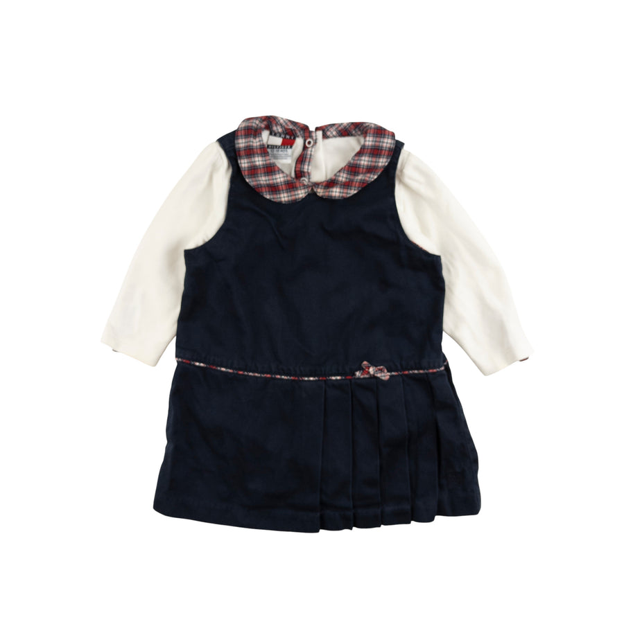 Tommy Hilfiger dress + long sleeve 12-18m