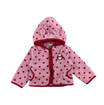 Carter's hoodie 12-18m (polka dot)