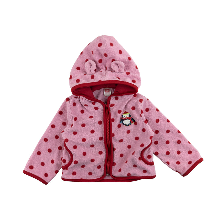 Carter's hoodie 12-18m (polka dot)
