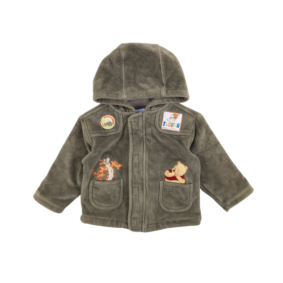 Disney hoodie 12-18m (olive)