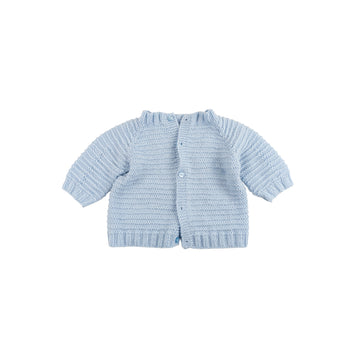 Hand knit cardigan 3-6m (blue)