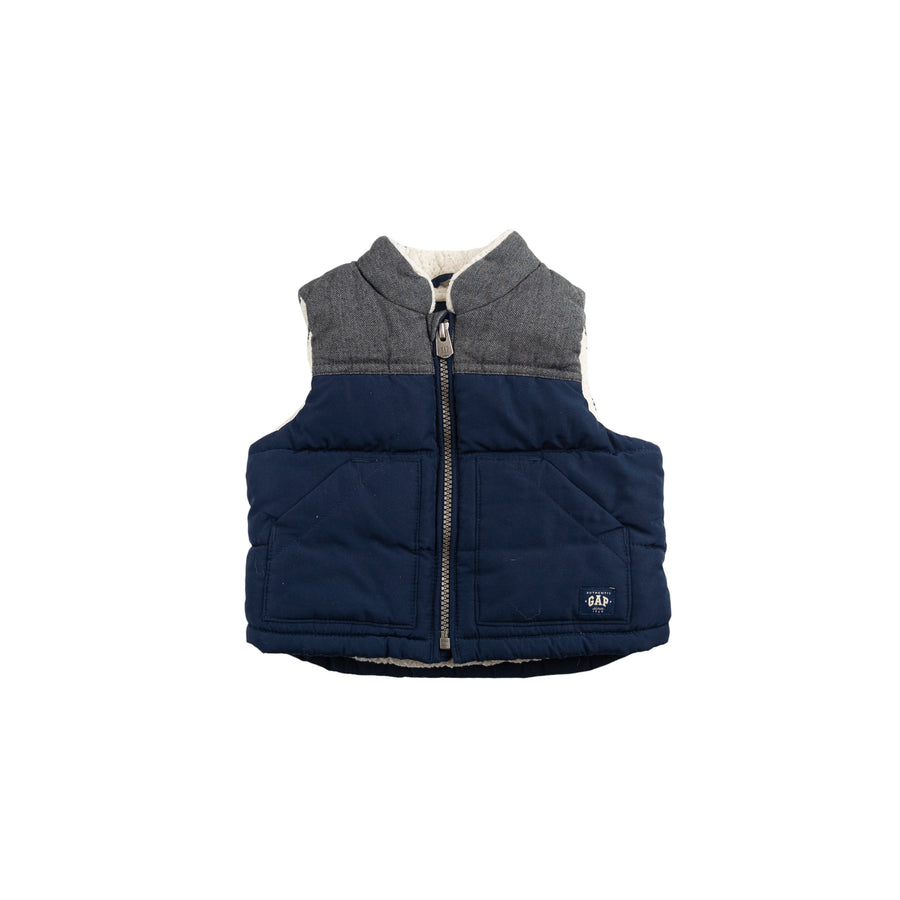 Gap vest 6-12m (navy/grey)