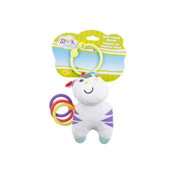 Spark soft touch rattle
