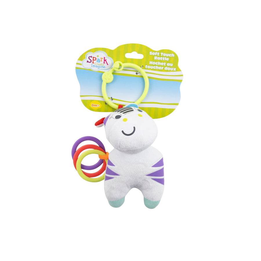 Spark soft touch rattle