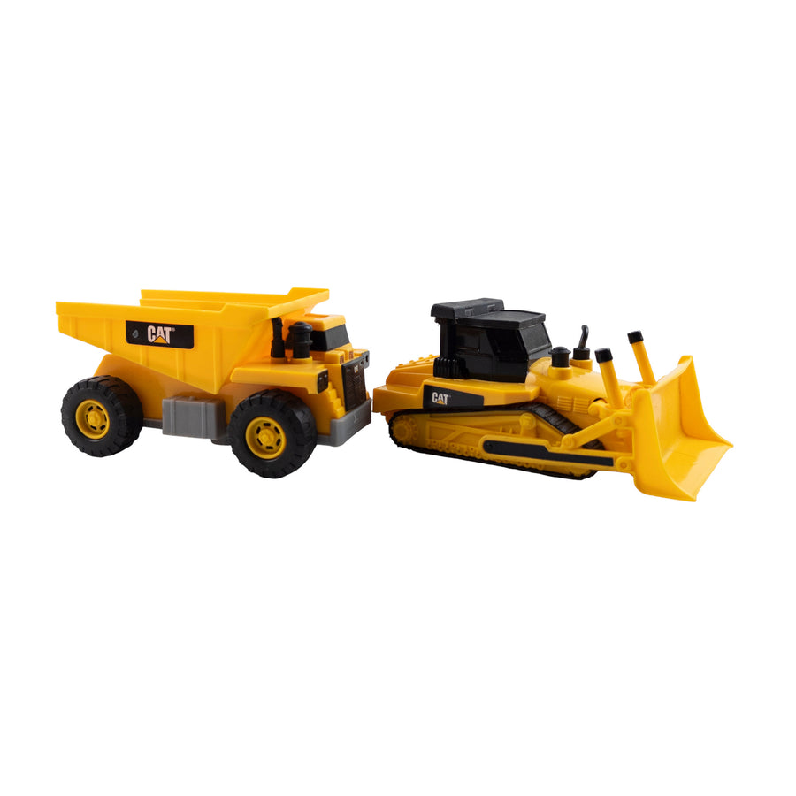 Caterpillar dump truck + bulldozer