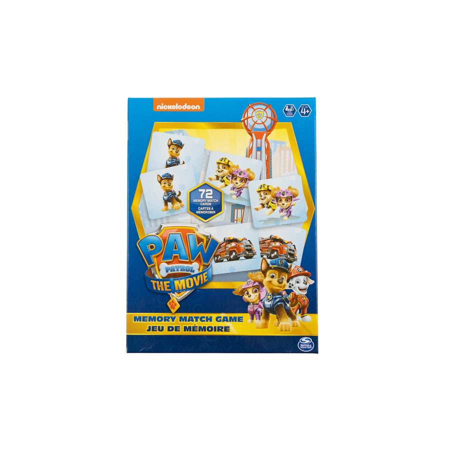 Paw Patrol memory match game