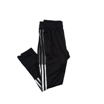 Adidas athletic pants 7-8 (black/white)