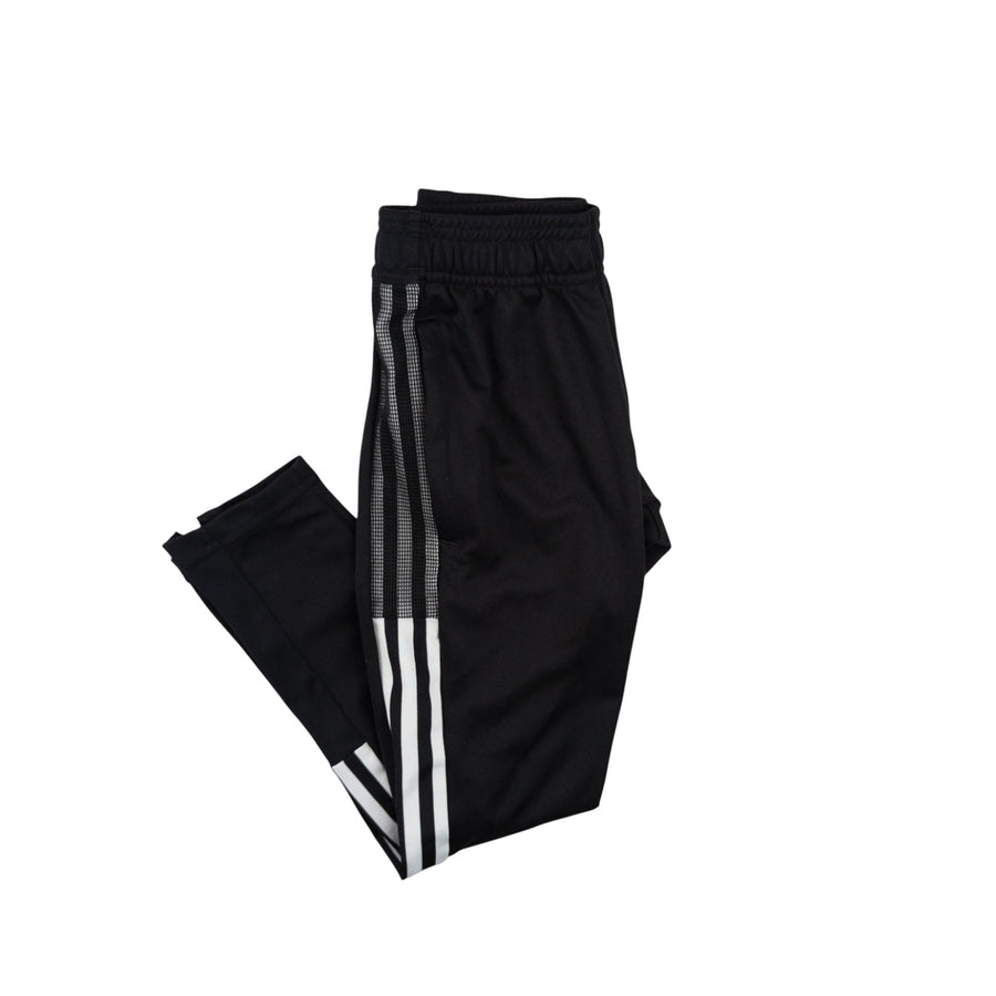 Adidas athletic pants 7-8 (black/white)