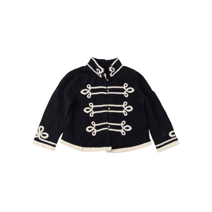 Gap cardigan 12-18m (black/white)