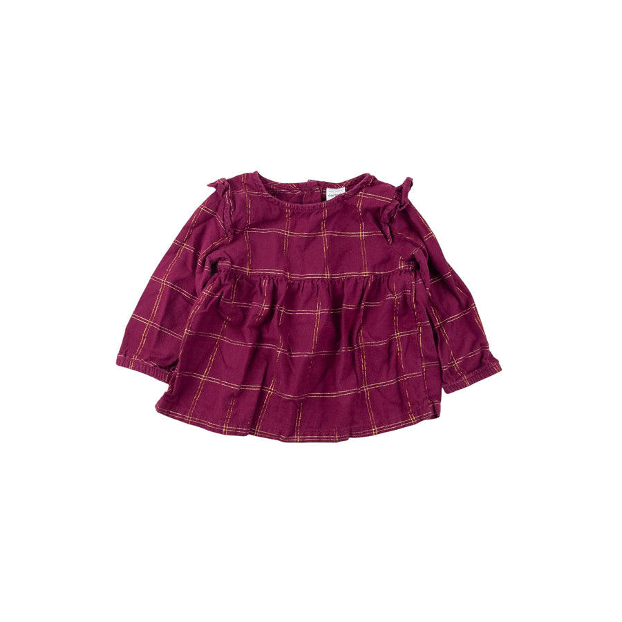 Carter's long sleeve 12m (pink/gold)