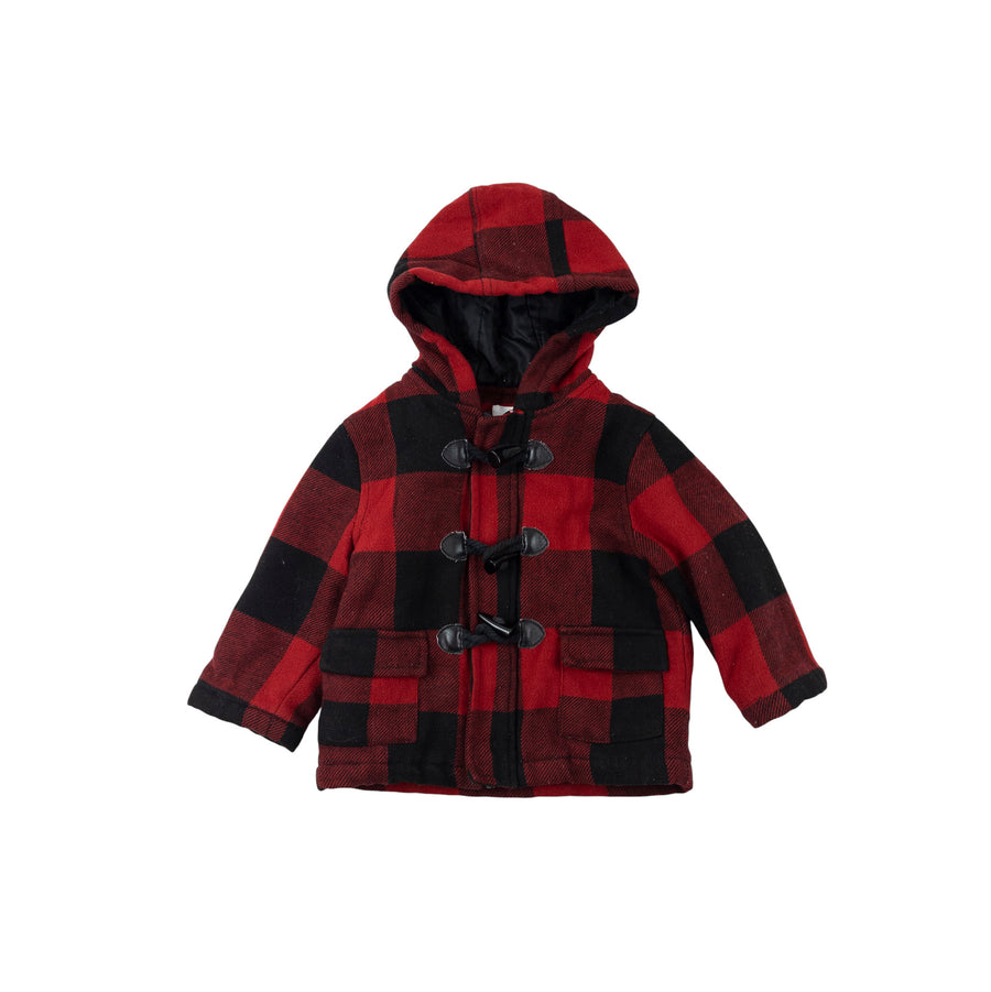 Joe Fresh jacket 12-18m (red plaid)